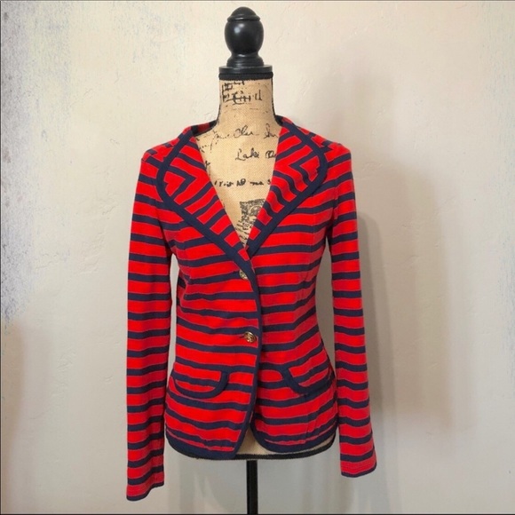 CAbi Au Revoir Yacht Club Nautical Blazer Jacket - Picture 2 of 7